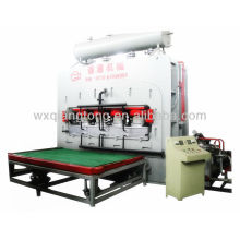 Double sides laminating press for flooring